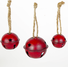 Red Metal Bell Ornament