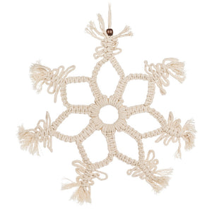 Macrame Snowflake Ornament