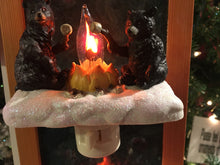 Load image into Gallery viewer, Black Bear Campfire Nightlight
