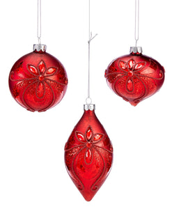Lovely Red Glass Ornament