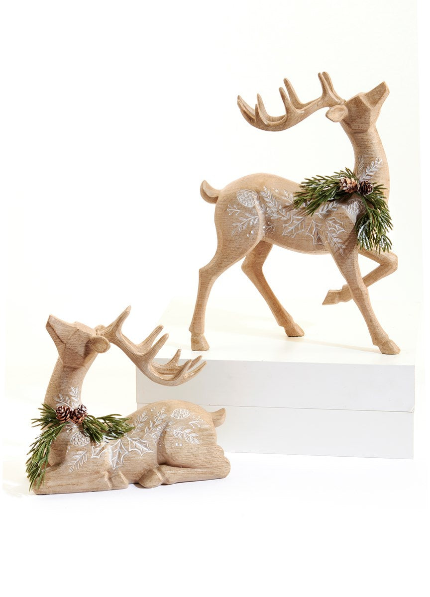 Natural Carved Deer