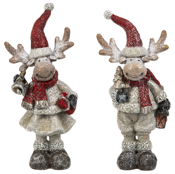 Merry Chris-moose Figurines