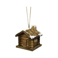 Snowy Log Cabin Ornament