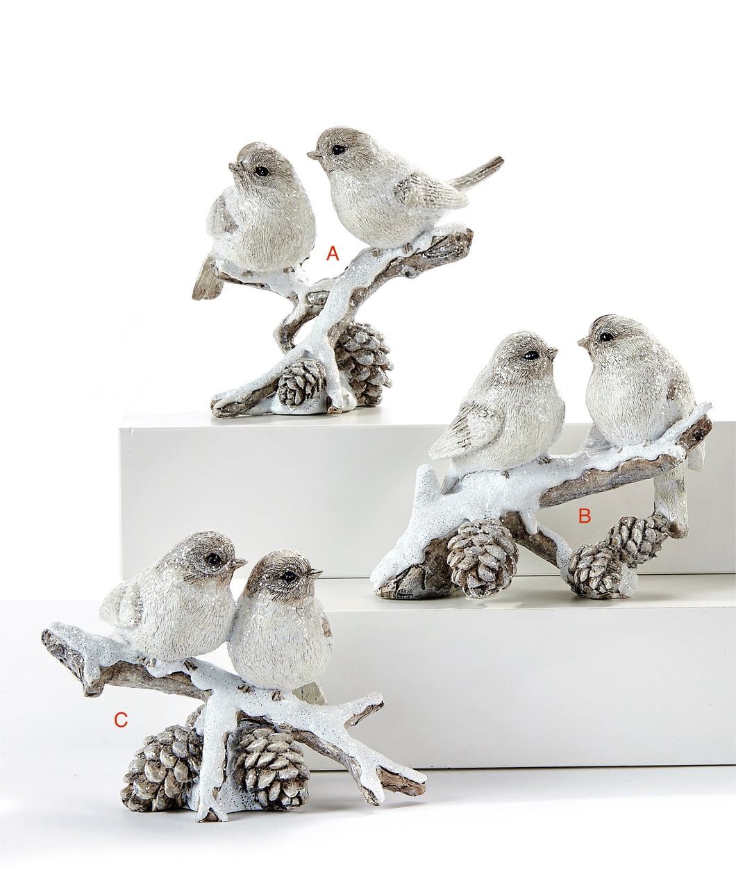 White Birds On Branch