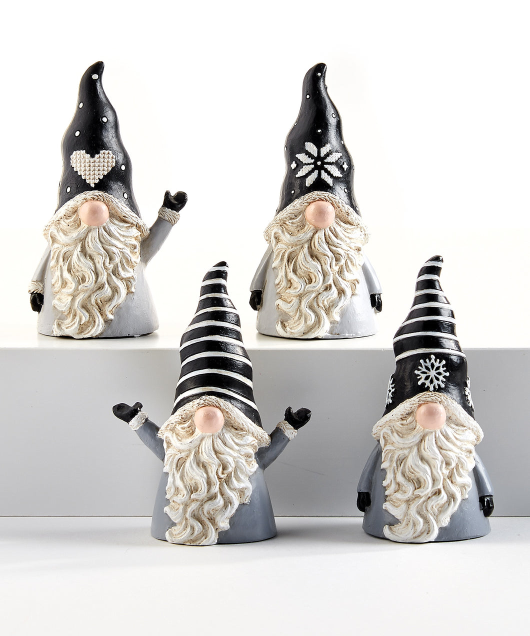 Festive Black & Grey Gnome