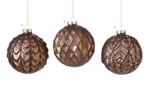 Copper Glass Ball Ornament