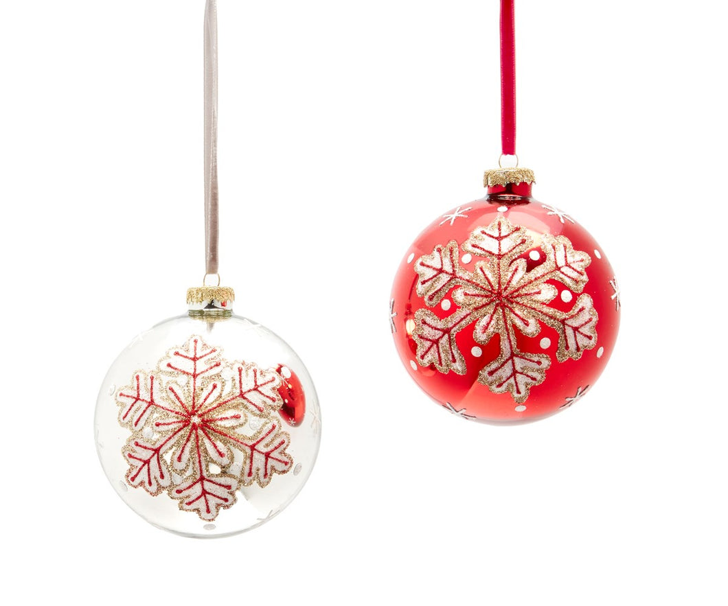 Snowflake Ball Ornament