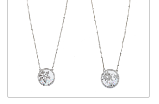 Floating Snowflake Necklaces 2 asst