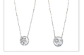 Floating Snowflake Necklaces 2 asst