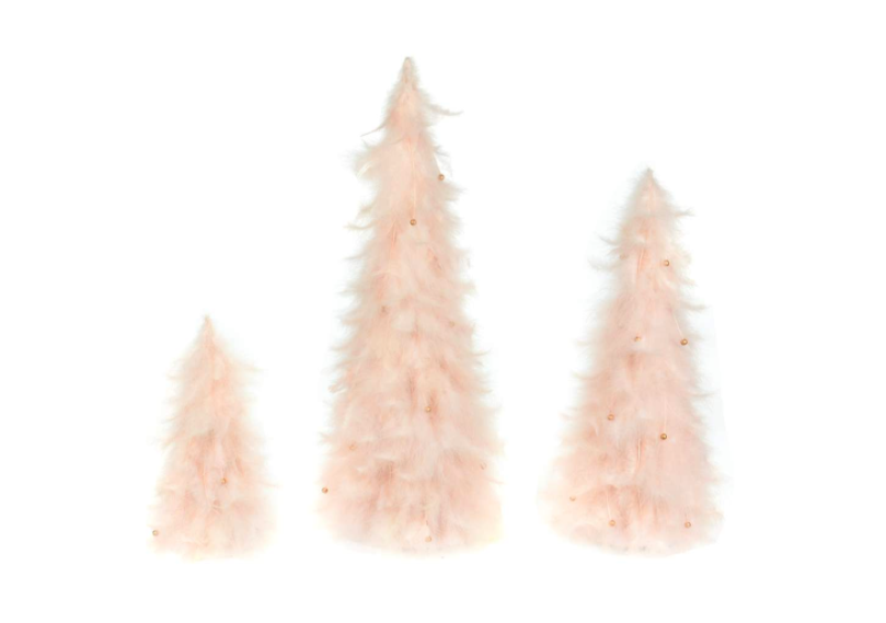 Pink Feather Cone Trees.