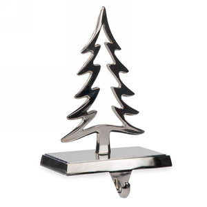 Silver Tree Silhouette Stocking Holder
