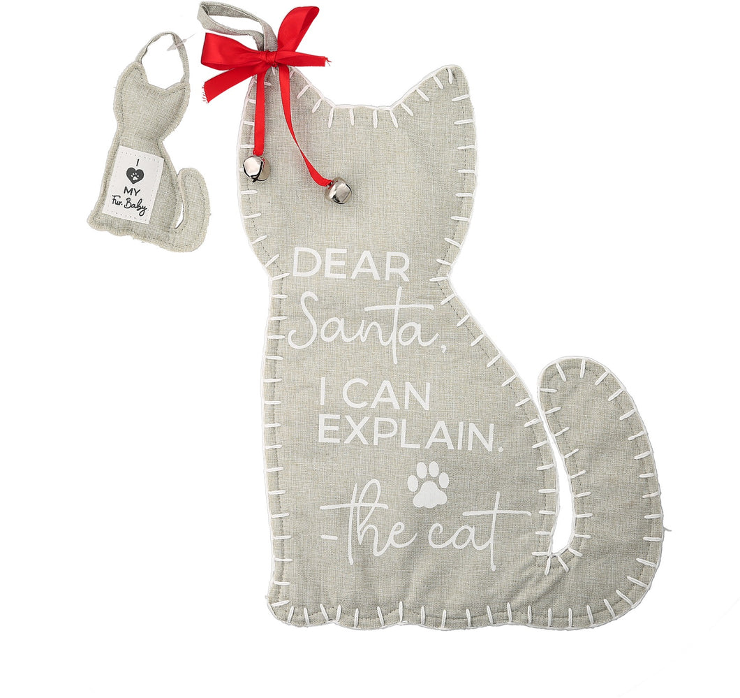 Dear Santa Cat Stocking