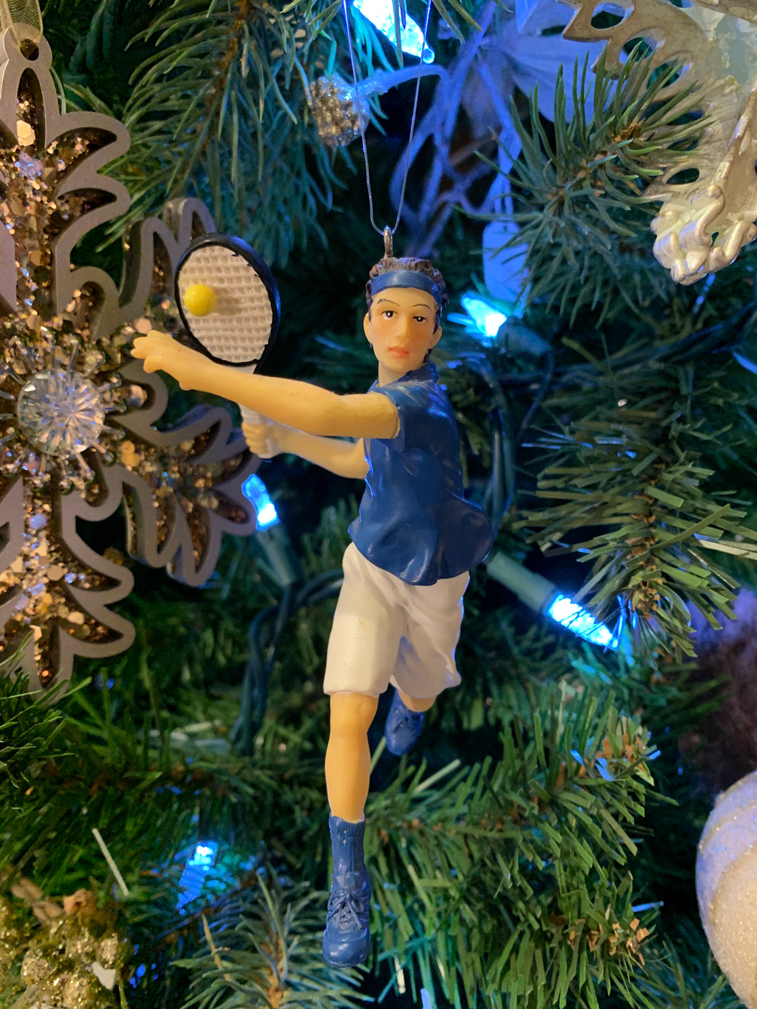 Tennis Player Ornament