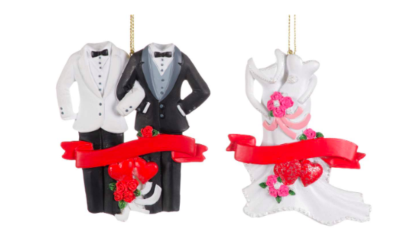 Tux-Tux or Gown-Gown Wedding Ornaments