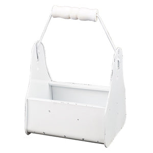 Vintage White Metal Toolbox
