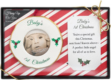 Load image into Gallery viewer, Baby&#39;s 1st Christmas Photo Frame Ornament
