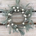 Eucalyptus White Berry Candle Ring