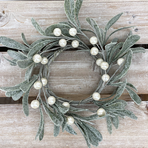 Eucalyptus White Berry Candle Ring