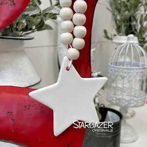Ceramic Star Beaded Ornament