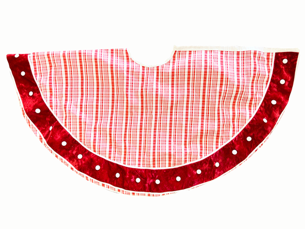 Red & White Plaid Tree Skirt