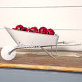 Vintage White Wheelbarrow