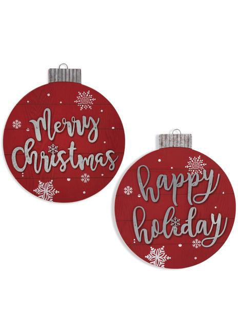 Large Red Wall Ornaments - 2 styles