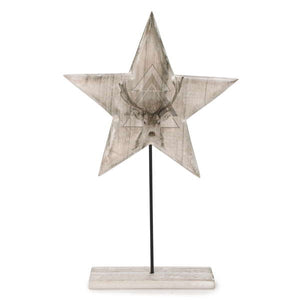 Country Deer Design Wooden Star