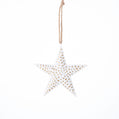 White & Gold Star Ornament