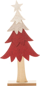 Red Layered Felt Tree