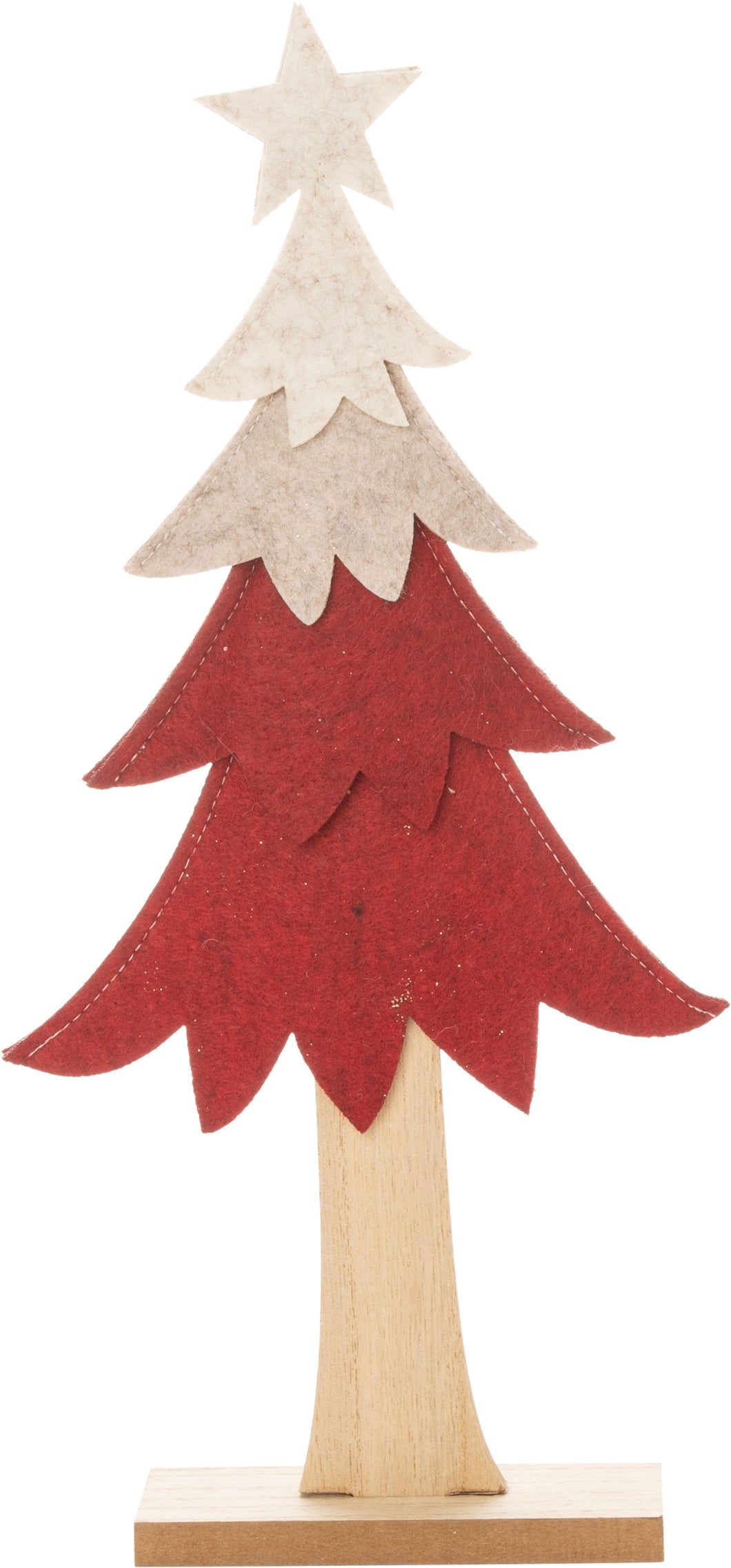 Red Layered Felt Tree
