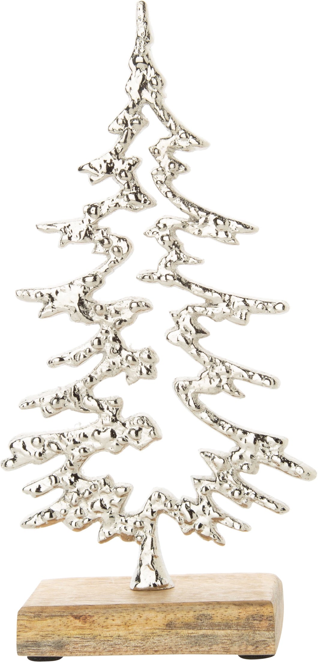 Silver Cast Metal Tree Silhouette