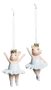 Ballerina Pig Ornament