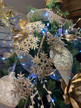 Load image into Gallery viewer, Gold Glitter Mesh Ribbon

