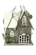 Grey Lit Wooden House (3 styles)