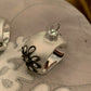 Glass Silver Napkin and Place Holders - set of 6
