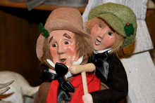 Load image into Gallery viewer, Bob Cratchit and Tiny Tim carollers

