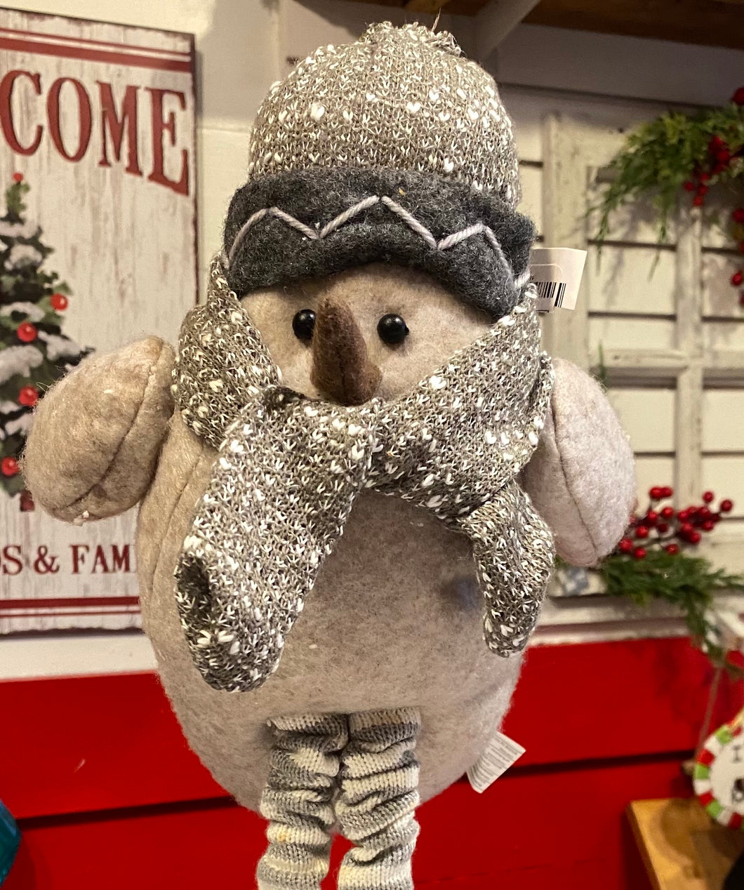 Felt Bird w/  Toque and a Scarf
