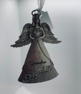 Silver Grandma Ornament