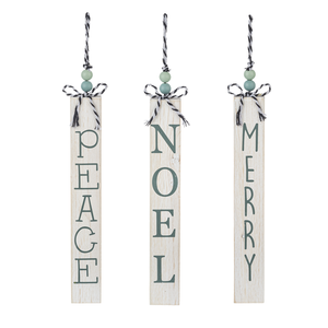 Vertical Wooden Holiday Sign