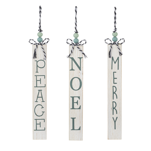 Vertical Wooden Holiday Sign