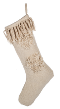 Natural Snowflake Stocking