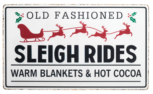 Old Fashioned Sleigh Ride Sign