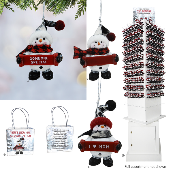 Named Snowman Ornament (Blank & A to Ja))
