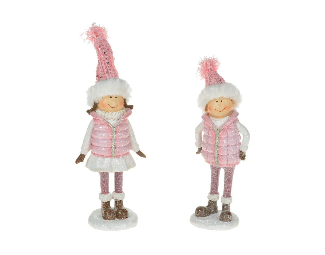 Child In Pink Puffy Coat