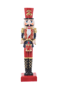 Red & Blue Nutcracker w Top Hat