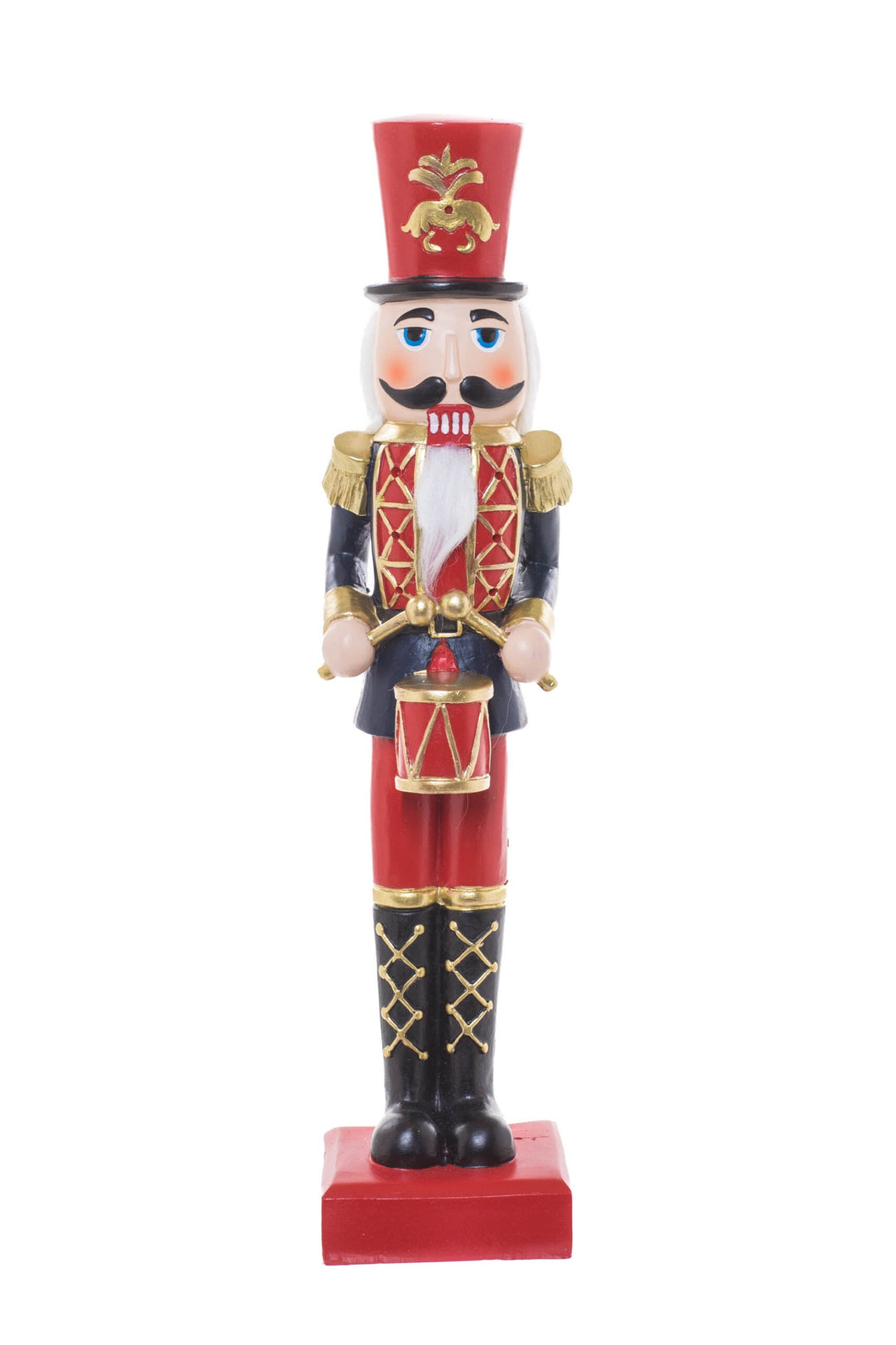 Red & Blue Nutcracker w Top Hat