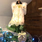 12” Black Angel Tree topper