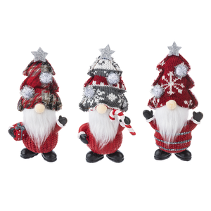 Gnome w Knit Tree Hat