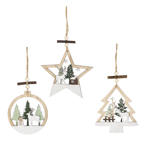 Woodland Laser Ornament