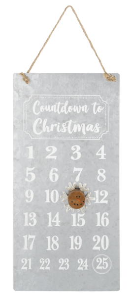 Country Christmas Metal Advent Calendar